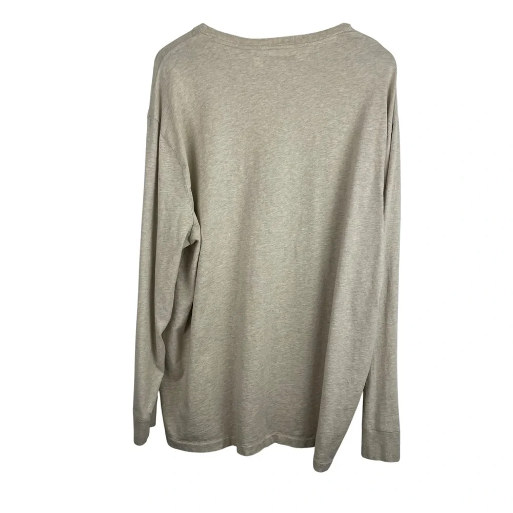 Polo Ralph Lauren | Oatmeal Beige Logo Classic Fit Long Sleeve Tee Shirt